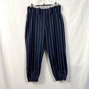 EvoShield Standout Pants Womens Sz M Navy/White Pinstripes Softball Grip Waist